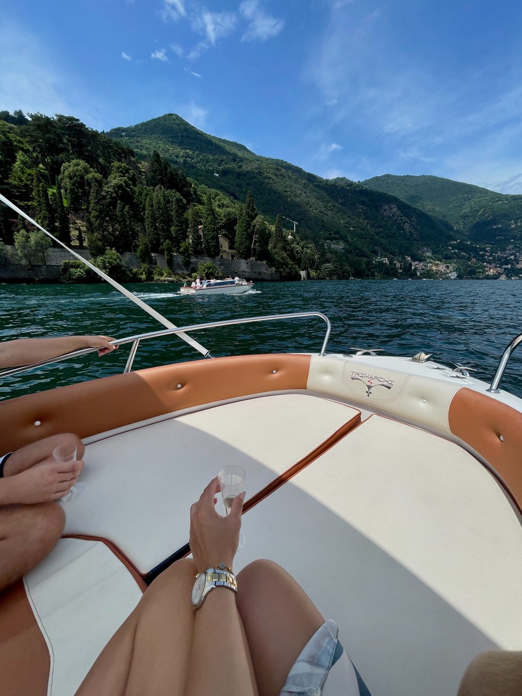 Coastal scenery viewed from a boat